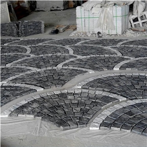 Black Basalt Cubic Stone Driveway Paving Stone