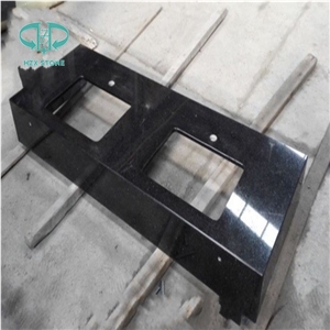 Black Galaxy Bathroom Countertops, Star Galaxy Vanity Top, Table Tops, Granite Bath Top
