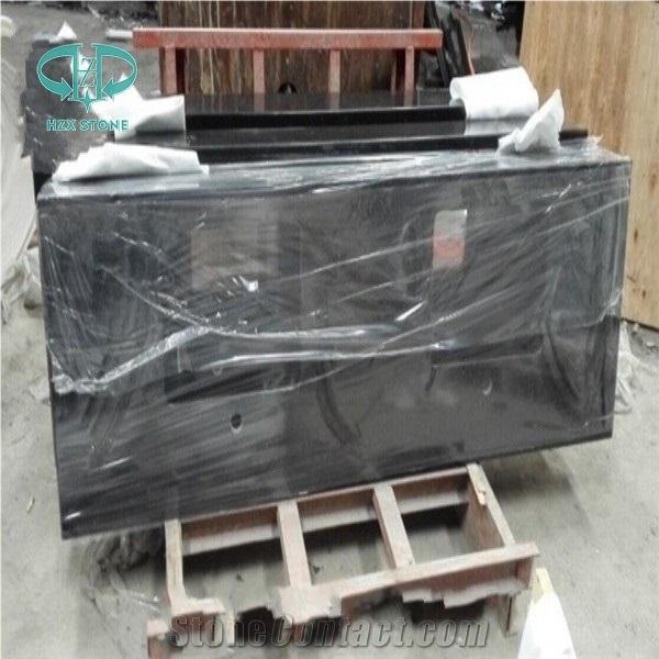 Black Galaxy Bathroom Countertops, Star Galaxy Vanity Top, Table Tops, Granite Bath Top