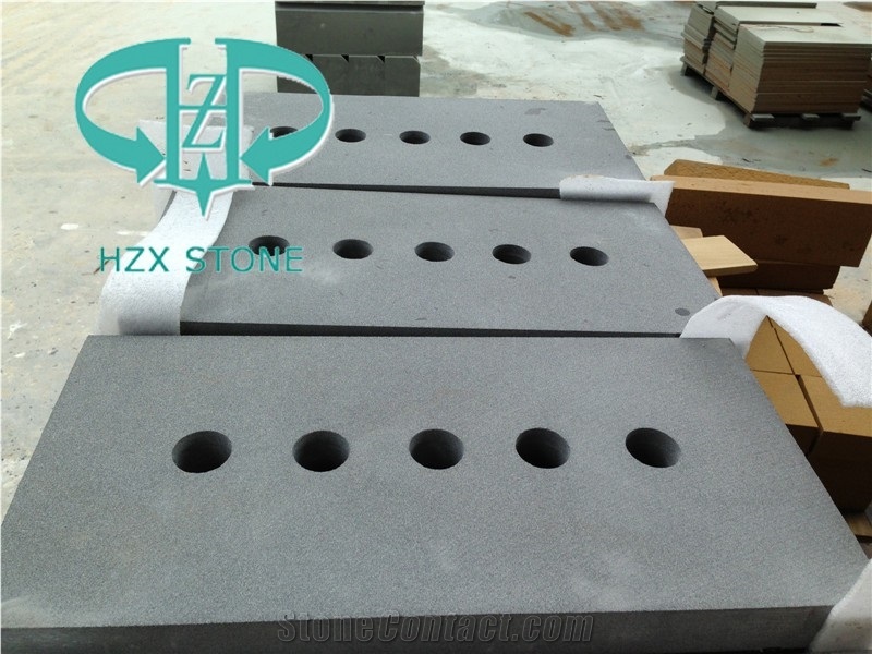 Black Sandstone Steps & Stairs, Sandstone Curbs,Paving, Stone,Flamed,Honed,Bush-Hammered Finishing