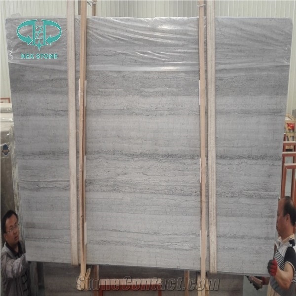 Blue Wooden Vein Grain Vein Cut Polished Marble Slabs for Floor/Wall Covering Serpeggiante Palissandro Crystal