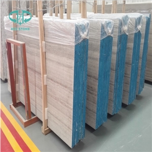 Blue Wooden Vein Grain Vein Cut Polished Marble Slabs for Floor/Wall Covering Serpeggiante Palissandro Crystal