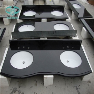 China Polished Kitchen/Furniture Absolute Black Granite Countertop