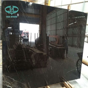 China Saint Laurent Polished/Golden Brown Emperador/Brownish Marquina Polished Marble Slabs for Floor Decoration,Walling