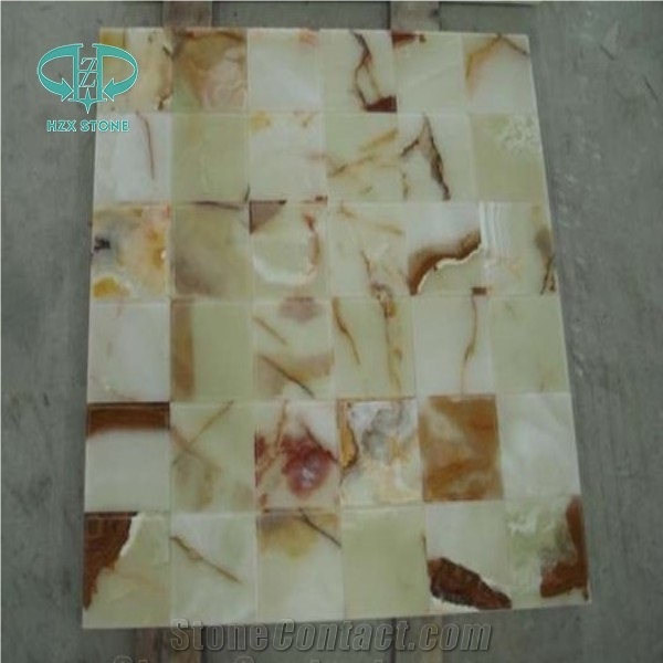 Compound Onyx Mosaic Tiles Square Mosaic Stone, Wall Tile