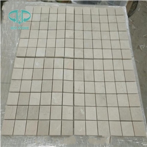 Cream Marfil Mosaic Tiles, Beige Marble Mosaic,French Pattern Mosaic for Interior Decoration,Bathroom& Kitchen & Swimming Pool