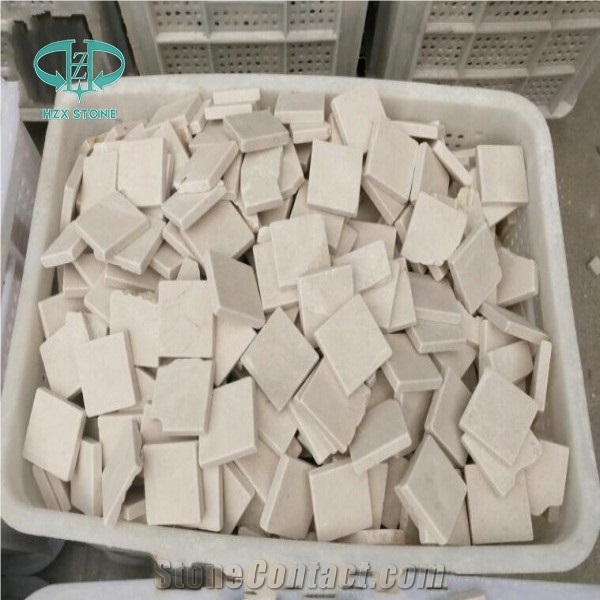Cream Marfil Mosaic Tiles, Beige Marble Mosaic,French Pattern Mosaic for Interior Decoration,Bathroom& Kitchen & Swimming Pool