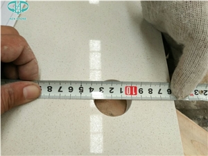 Crystal White Quartz Stone Countertop/White Quartz Kitchen Counter Top/Quartz Countertops