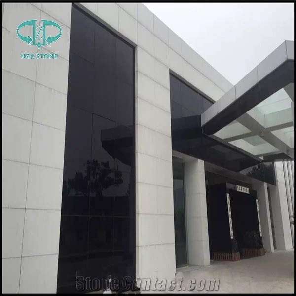 Crystallized Glass Stone/Nano Crystallized Glass/Microcrystal Glass Slabs & Tiles/Lamina Tile/Black Manmade Stone