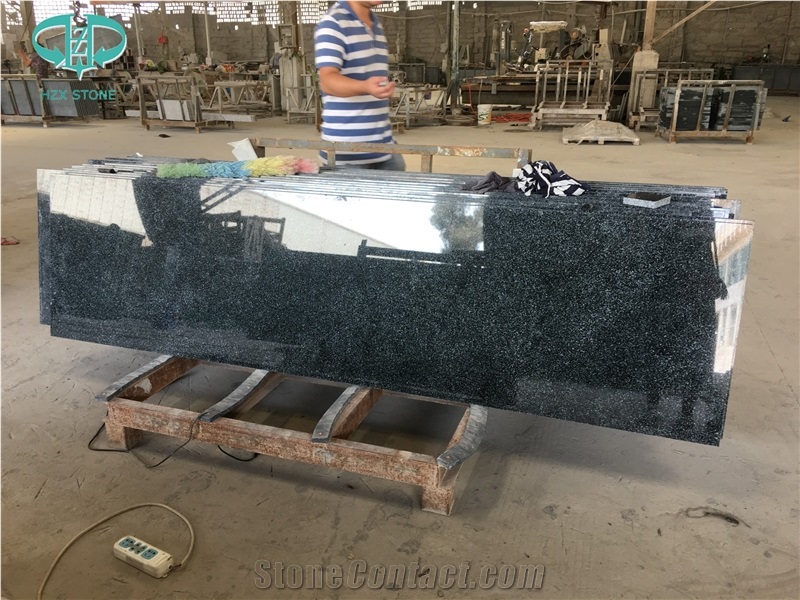 Customized Impala Black Granite Kitchen Countertops,Granite Countertops,Kitchen Solid Surface