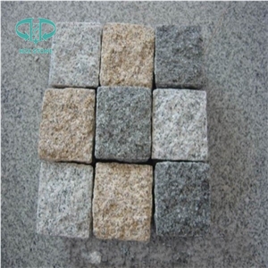 Gray,Dark Granite Cubic Paving Stone