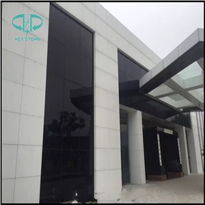 High Quality Pure Black Nano Glass Crystallized Stone