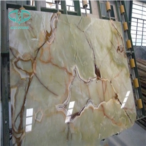 Light Green Onyx Slabs, Pakistan Green Onyx