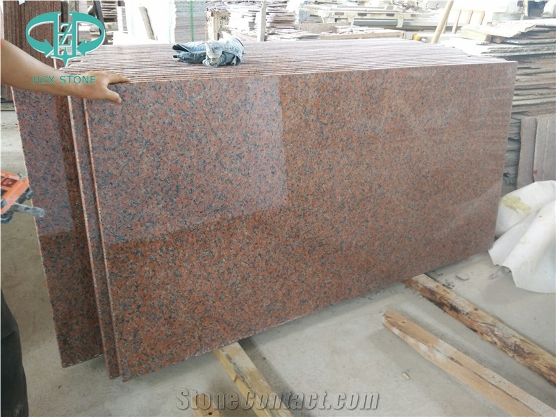 Maple Red Dark Granite,Maple-Leave Red Chinese Granite G562 Granite for Kitchen Countertops,Bar Tops,Worktops,Bench Tops