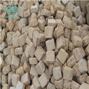 Natural /Flamed Dark Yellow Limestone Paving Stone for Building