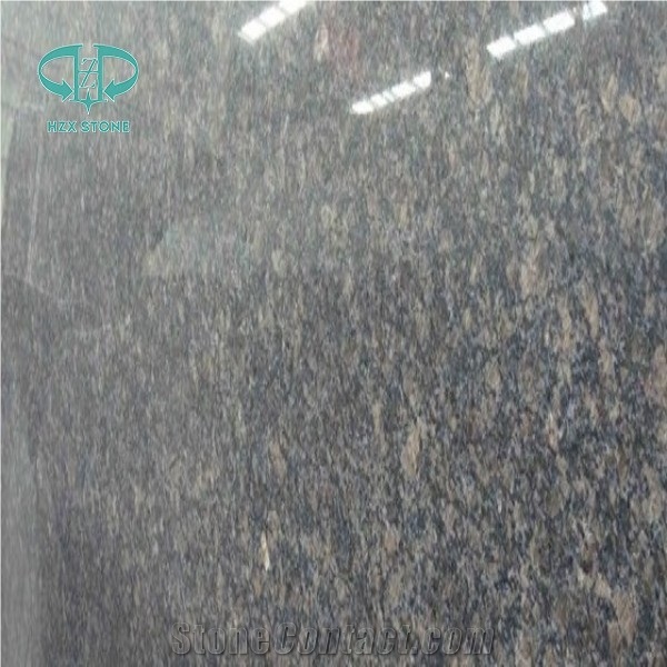 Sapphire Brown Granite Slab, India Brown Granite
