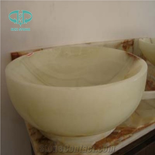 Sinks&Basins/ Wash Basins&Sinks/Natural Stone Wash Bowls,Green Onyx Stone Sink, Stone Basin