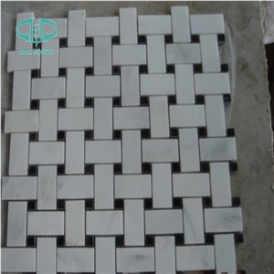 White - Black Marble Mixed Mosaic