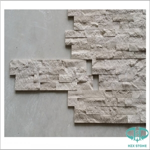 White Oak,China White Wood Vein Marble Splitted Culture Stone,Ledge Stone, Wall Cladding Panel,Stacked Stone Veneer( Corner Stone,Brick Stacked Stone),Exposed Wall Stone
