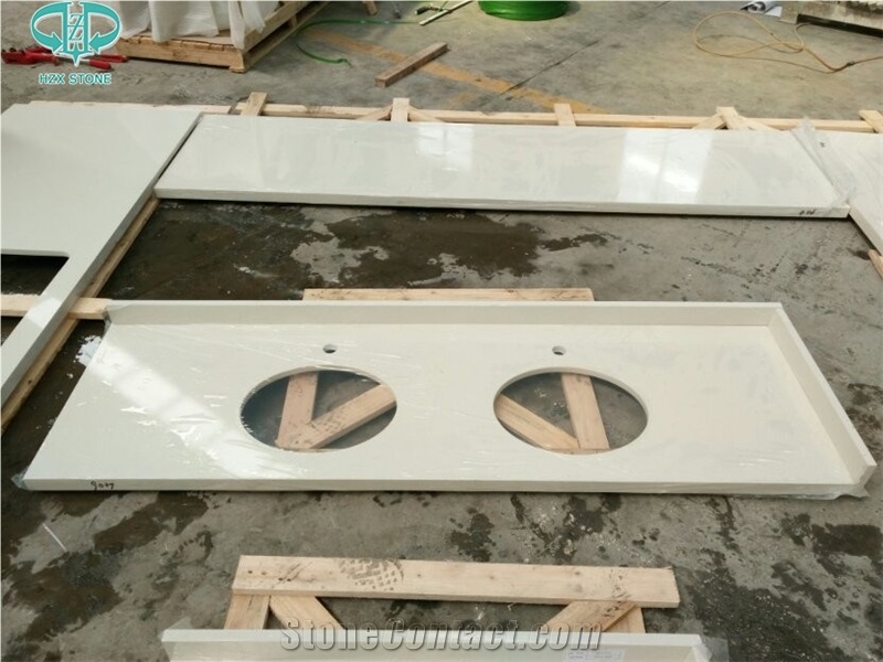 White Quartz Countertop,Crystal White Quartz Engineered Stone,White Quartz Kitchen Counter Top,Kitchen Countertops,Kitchen Solid Surface