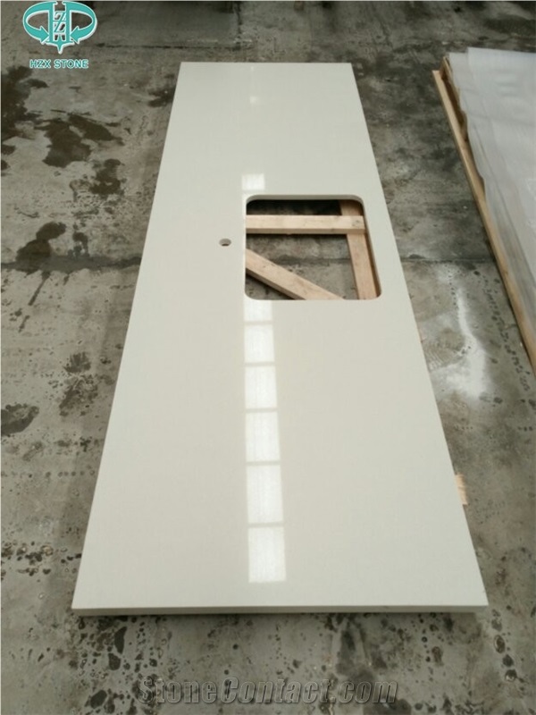 White Quartz Countertop,Crystal White Quartz Engineered Stone,White Quartz Kitchen Counter Top,Kitchen Countertops,Kitchen Solid Surface