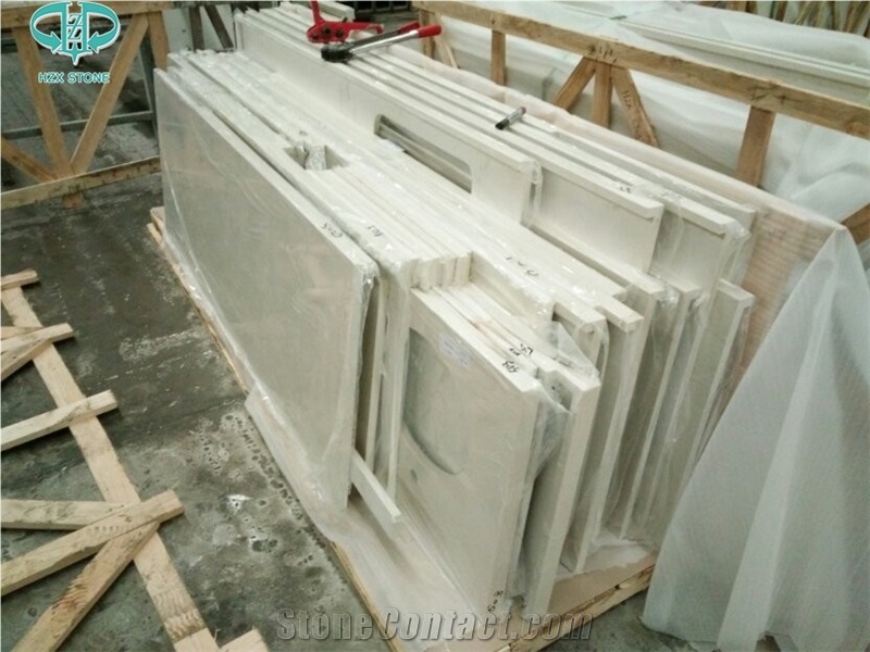 White Quartz Countertop,Crystal White Quartz Engineered Stone,White Quartz Kitchen Counter Top,Kitchen Countertops,Kitchen Solid Surface