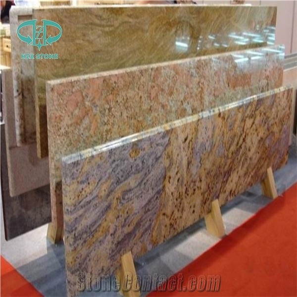 Yellow Granite Kitchentop for Prefab Table