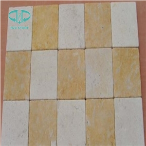 Yellow Limestone Paving Stone