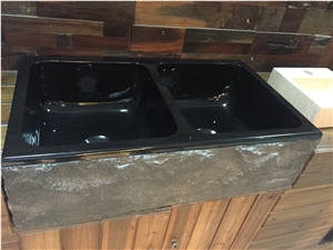 Customized Marble Vessel Sink Bianco Carrara Farm Basink for Bathroom