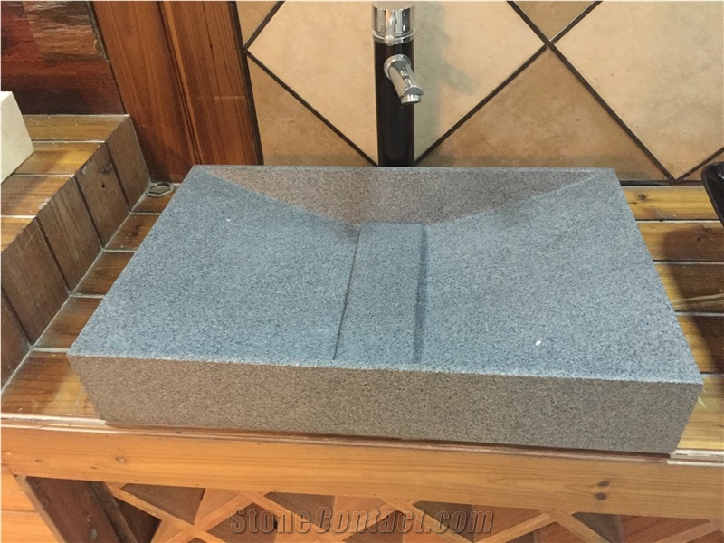 Customized Marble Vessel Sink Bianco Carrara Farm Basink for Bathroom
