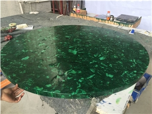 Luxury Gemstone Bathtub Semiprecious Malachite Bathtub for Hotel