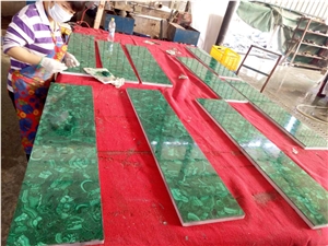 Luxury Stone Walling Tile Gemstone Malachite Tile for Project