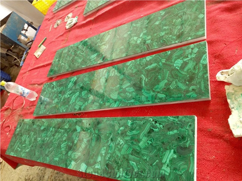 Luxury Stone Walling Tile Gemstone Malachite Tile for Project