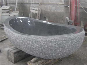 Natural Stone Oval Bathtub Granite G654 Bathtubs for Home