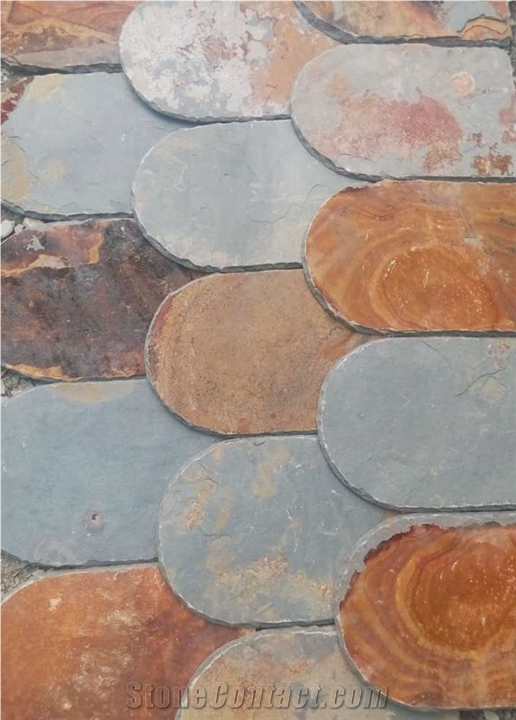 U Shape Natural Split Roof Slate
