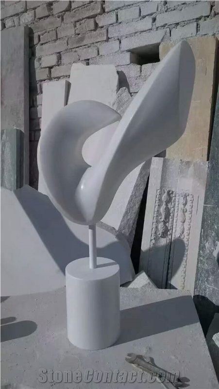 White Marble Busts Marble White Jade Abstract Art Sculpture for Decor