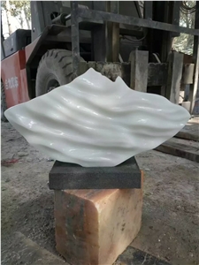 White Marble Busts Marble White Jade Abstract Art Sculpture for Decor
