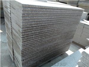 New G664 Pink, Brown Granite, Porrino G363 Shandong Cheap Building Stone in Stair Steps with Anti Slip, Bullnose Round Long Edge, Treads and Risers