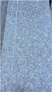 New G664 Pink, Brown Granite, Porrino G363 Shandong Cheap Building Stone in Stair Steps with Anti Slip, Bullnose Round Long Edge, Treads and Risers