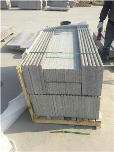 New G664 Pink, Brown Granite, Porrino G363 Shandong Cheap Building Stone in Stair Steps with Anti Slip, Bullnose Round Long Edge, Treads and Risers