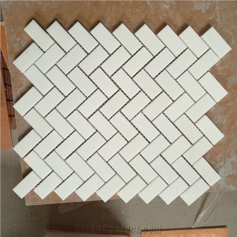 New Design White Marble Stone Mosaic Tiles for Wall,Bathroom Floor in New Shape with Very Competitive Prices