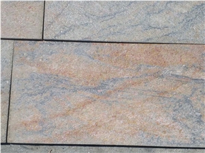 Beige Quartzite Flamed Surface Slabs & Tiles