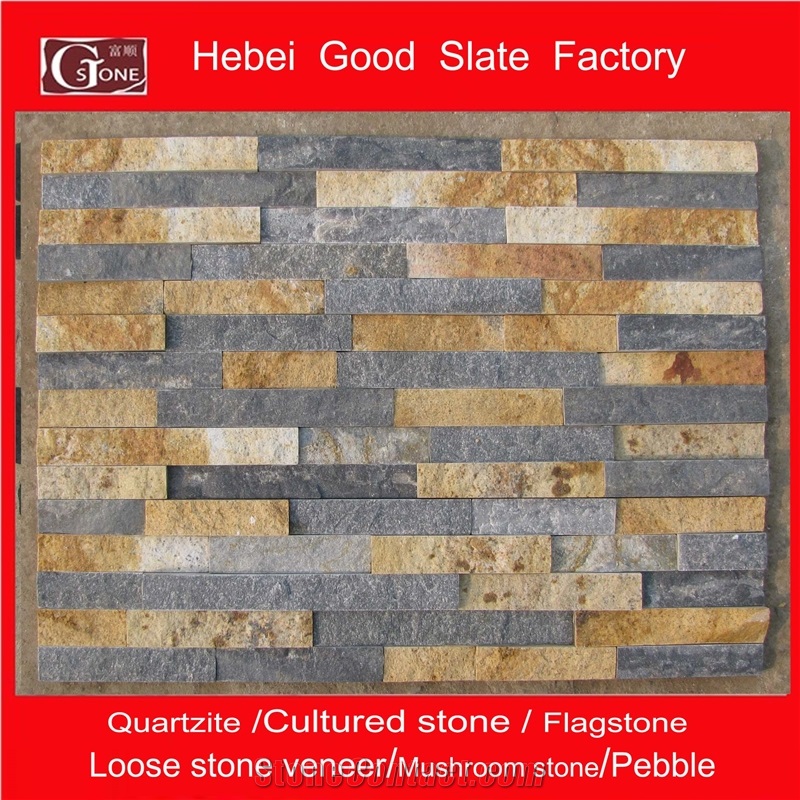 Blue and Yellow Ledge Stone