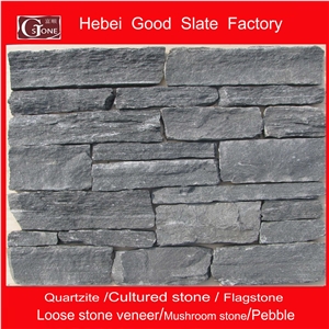 China Black Loose Stone, Black Quartzite Loose Stone