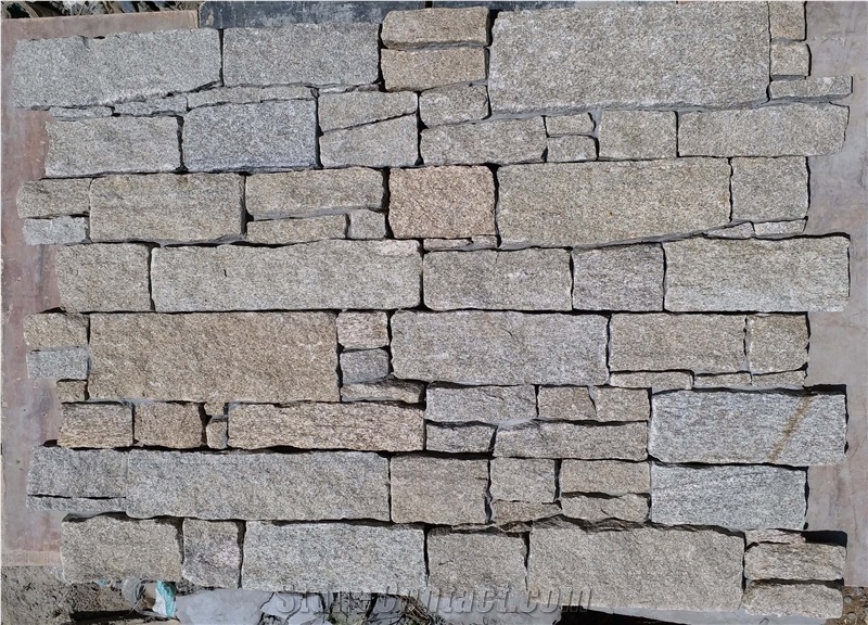 China Yellow Quartzite Ledge Stone,Culture Stone