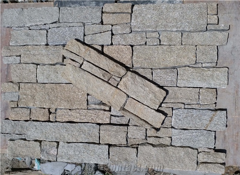 China Yellow Quartzite Ledge Stone,Culture Stone