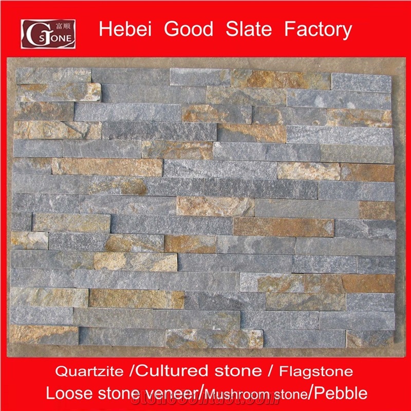 Rusty with Blue Quartzite Ledge Stone