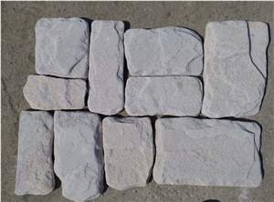 White Sandstone Tumbled Cube Stone & Pavers