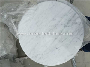 A Quality Bianco Carrara White Marble Round Kitchen Table / Marble Coffee Table 60 /80/100 Dia /25+ Marble Circle Table / White Marble Dining Table Set / Marble Furniture