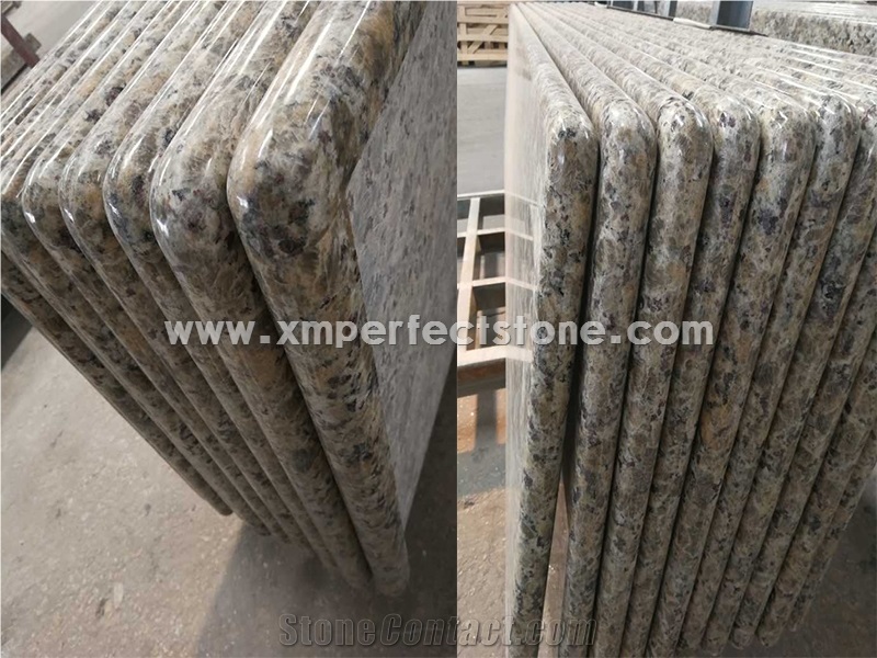 Beige Butterfly Granite Countertop Bullnose / New Butterfly Beige Granite Prefeb 2 cm / Beige Counter Home Decorate Kitchen Top / Solid Surface Countertops